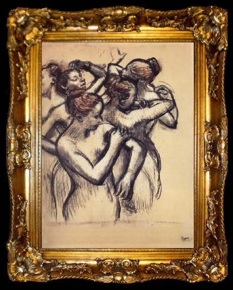 framed  Edgar Degas Dancers,nude Study, ta009-2